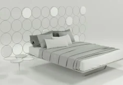 LETTO Letto alta qualita cerchio italiano con comodini  Md work SCONTATO