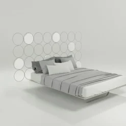 LETTO Letto alta qualita cerchio italiano con comodini  Md work SCONTATO