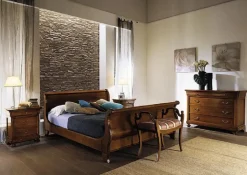 Letto  Letto matrimoniale a barchetta stile 800 scontato del -30 %