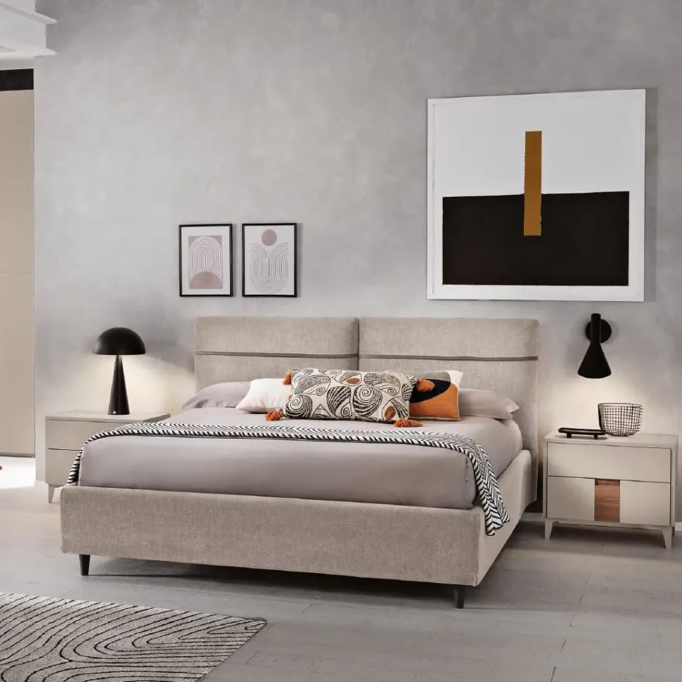 LETTO Letto matrimoniale mod.milo Gierre mobili in OFFERTA OUTLET - 50%