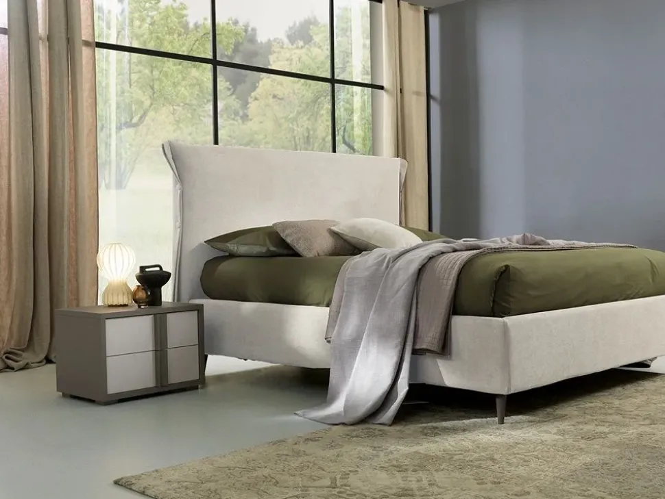 LETTO Letto matrimoniale mod.milano con box-contenitore in promo-sconto del 35% Gierre mobili a PREZZI OUTLET