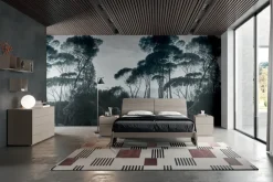 LETTO Letto moderno in legno laccato Mottes selection in OFFERTA OUTLET