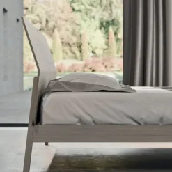 LETTO Letto moderno in legno laccato Mottes selection in OFFERTA OUTLET