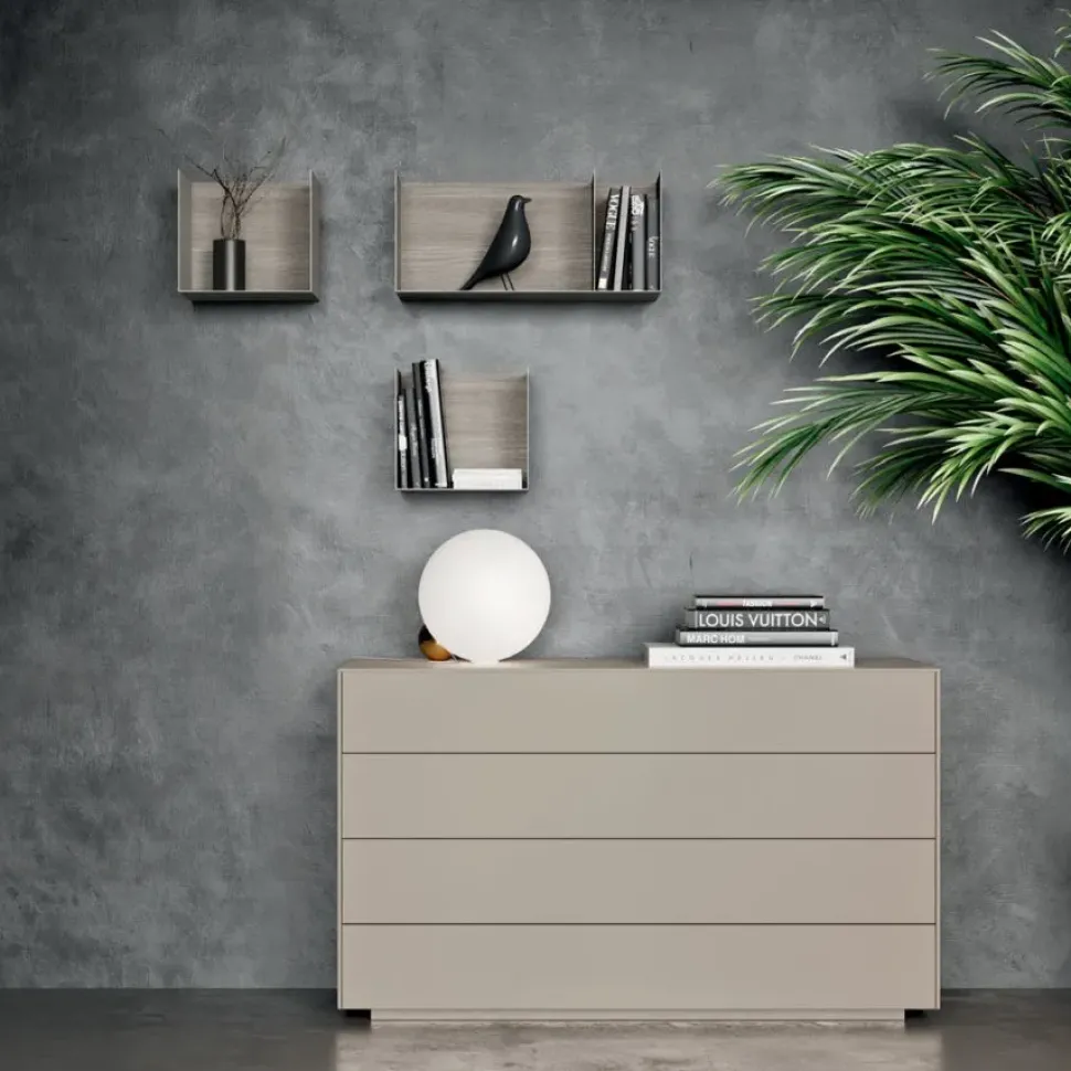 LETTO Letto moderno in legno laccato Mottes selection in OFFERTA OUTLET