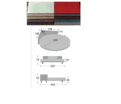 Letto Letto rotondo  completo di materasso e lenzuola Md work SCONTATO a PREZZI OUTLET