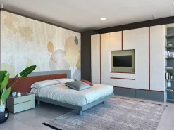 Letto Letto sommier e testata a muro halifax  Tomasella SCONTATO a PREZZI OUTLET