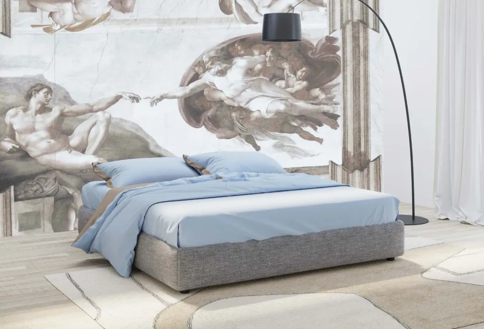 Letto matrimoniale classico Alla turca Artigianale a prezzo scontato