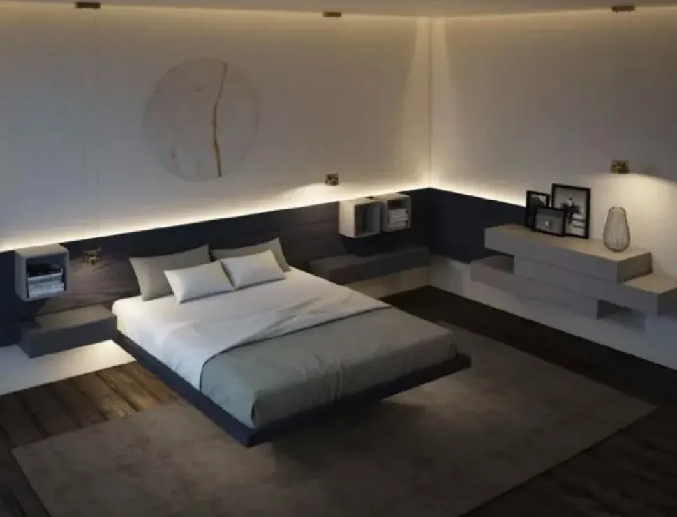 Letto matrimoniale con contenitore Sorvolo Fimar a prezzo ribassato