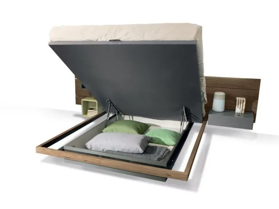 Letto matrimoniale con contenitore Sorvolo Fimar a prezzo ribassato