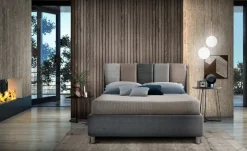 Letto matrimoniale con contenitore Pillow Artigiana letti a prezzo scontato