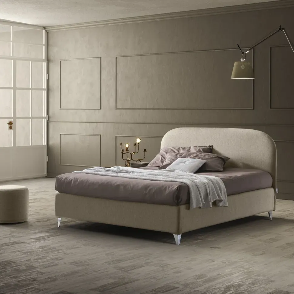 Letto matrimoniale con contenitore Bianca a prezzo riservato