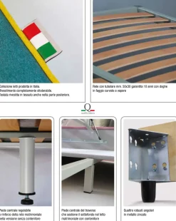 Letto matrimoniale con contenitore Fox Salvetti a prezzo scontato