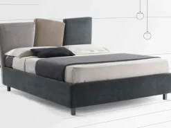 Letto matrimoniale con contenitore Viola tessuto Stilfar a prezzo scontato