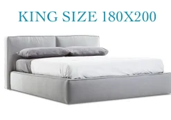 Letto matrimoniale con contenitore Herman king size 180 Collezione esclusiva a prezzo scontato