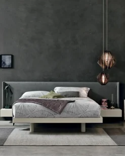 Letto matrimoniale con giroletto Fuji Artigianale a prezzo scontato