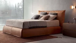 Letto matrimoniale con giroletto Piumotto Pianca a prezzo scontato