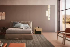 Letto matrimoniale con giroletto Piumotto Pianca a prezzo scontato