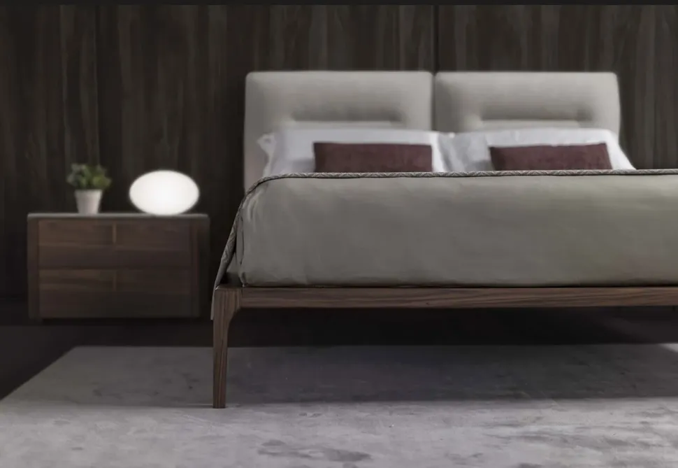 Letto matrimoniale con giroletto Kensington Golden night a prezzo scontato