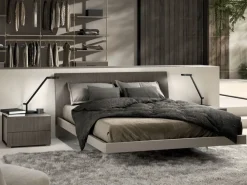 Letto matrimoniale con giroletto Air Zg mobili a prezzo scontato