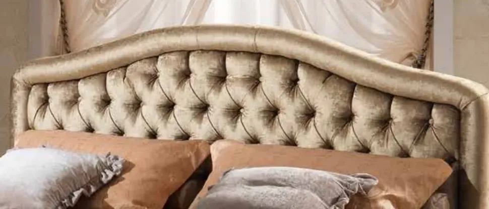 Letto matrimoniale con giroletto Letto velluto 180x200 o 160x200 principato di monaco Md work a prezzo scontato