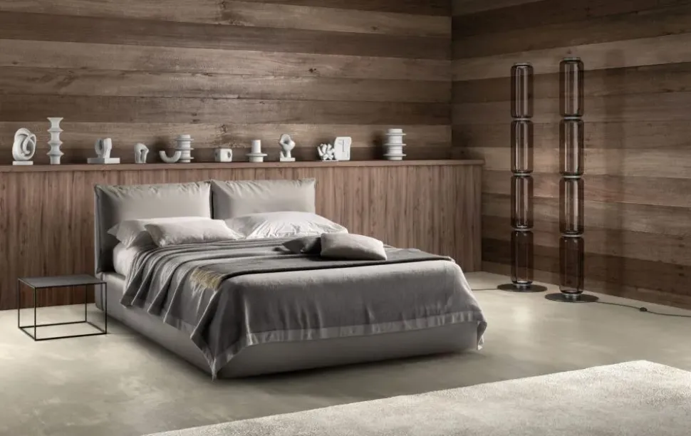 Letto matrimoniale con giroletto Quiet Samoa a prezzo ribassato