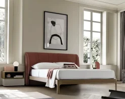 Letto matrimoniale con piedini Scirocco Santalucia a prezzo scontato