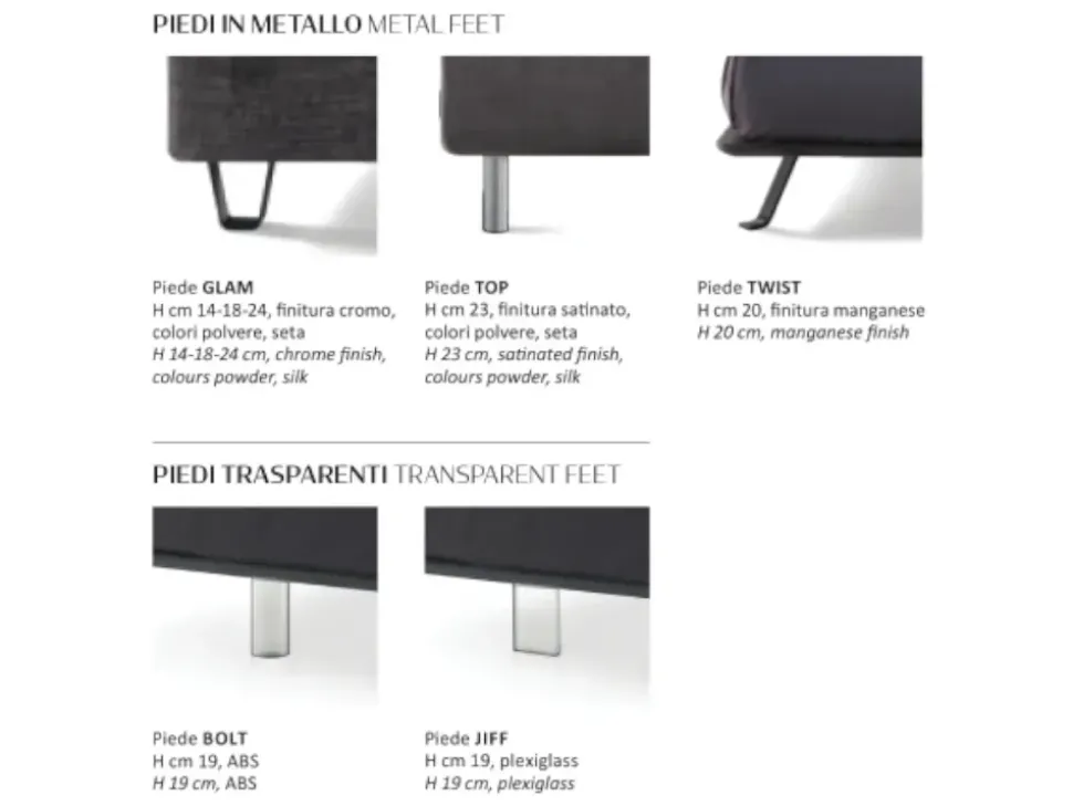 Letto matrimoniale con piedini Just * Samoa a prezzo ribassato