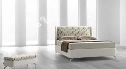Letto matrimoniale con piedini Illumina  a prezzo riservato