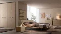 Letto matrimoniale con piedini Aqua Presotto a prezzo ribassato