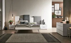 Letto matrimoniale con piedini Skyline elegance  a prezzo riservato