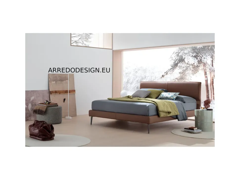 Letto matrimoniale con piedini Benny V&nice a prezzo ribassato