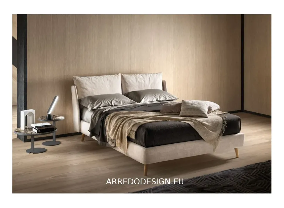 Letto matrimoniale con piedini Fun double lift * Samoa a prezzo ribassato