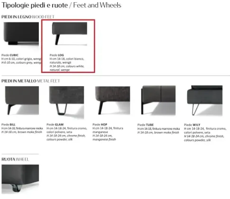 Letto matrimoniale con piedini Fun double lift * Samoa a prezzo ribassato