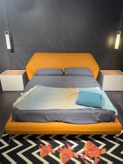 Letto matrimoniale design Origami Novaluna a prezzo scontato