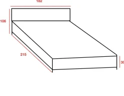 Letto matrimoniale design Zelos Artigianale a prezzo scontato