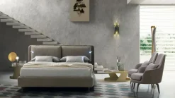 Letto matrimoniale design Cortina Le comfort a prezzo ribassato