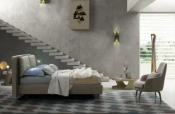 Letto matrimoniale design Cortina Le comfort a prezzo ribassato