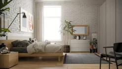 Letto matrimoniale design Dama  Santalucia a prezzo ribassato