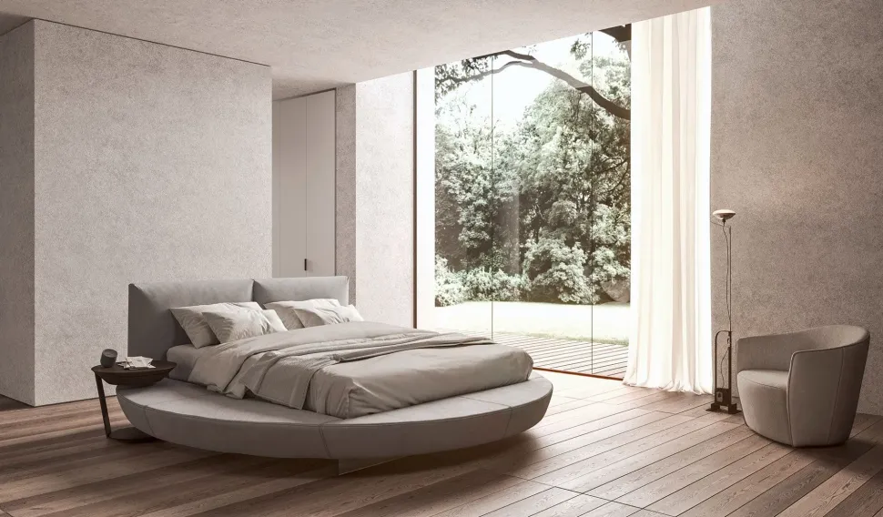 Letto matrimoniale design Zero Presotto a prezzo scontato