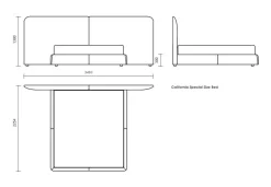 Letto matrimoniale design Luxury letto italia design Md work a prezzo ribassato