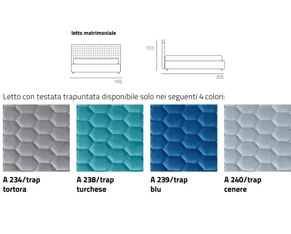 Letto matrimoniale Febo Salvetti con un ribasso del 37%