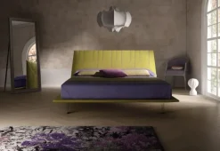 Letto matrimoniale imbottito JC di Samoa Bside scontato del 30%.