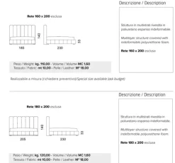 Letto matrimoniale Letto modello principato diversi rivestimenti  Md work con un ribasso IMPERDIBILE