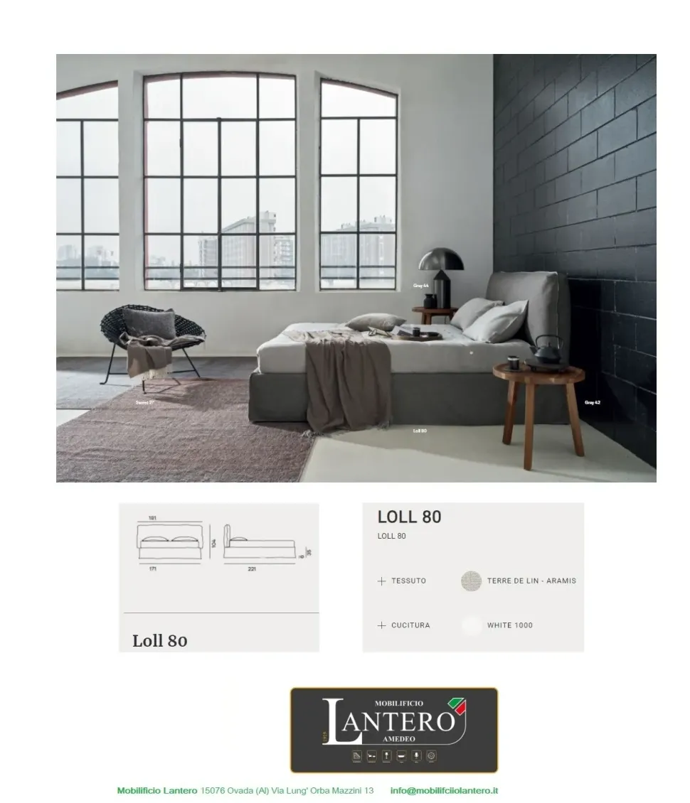 Letto matrimoniale Letto matrimoniale loll gervasoni Gervasoni con uno sconto IMPERDIBILE