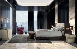 Letto matrimoniale Letto acciaio luxury maxii 200x200 Md work con un ribasso IMPERDIBILE