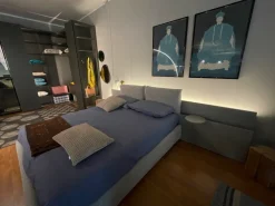 Letto matrimoniale moderno Let' space Caccaro a prezzo ribassato