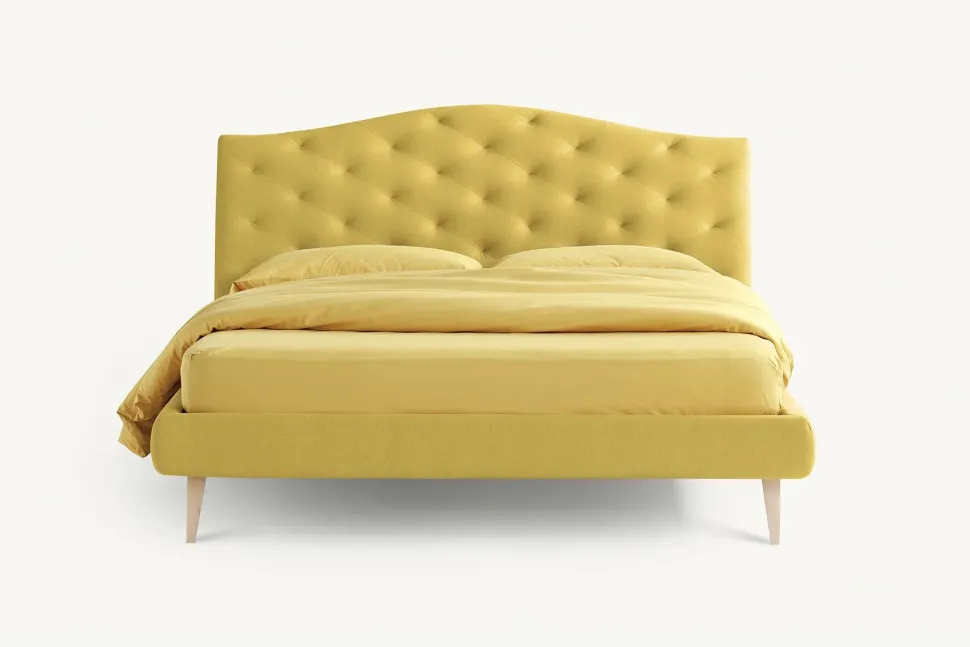 Letto matrimoniale moderno Lyle capitonnè Noctis a prezzo scontato