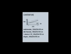 Letto matrimoniale moderno Quarzo Nefi a prezzo scontato