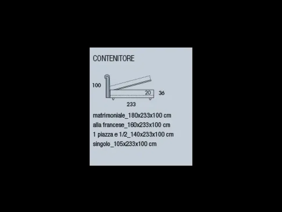 Letto matrimoniale moderno Quarzo Nefi a prezzo scontato