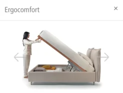 Letto matrimoniale moderno Jasm Ergogreen a prezzo scontato